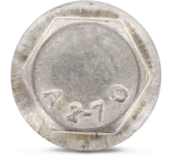 Болт Metiz-A2 DIN 6921 M8x16/16 мм, А2 нерж. с шестигр. гол. с фланцем, 2 шт. 692120816 2