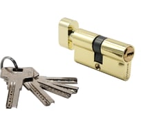 Ключевой цилиндр (личинка) MORELLI HS 60CK PG, высокой секретности с заверткой (60 мм), цвет - золото 9015164