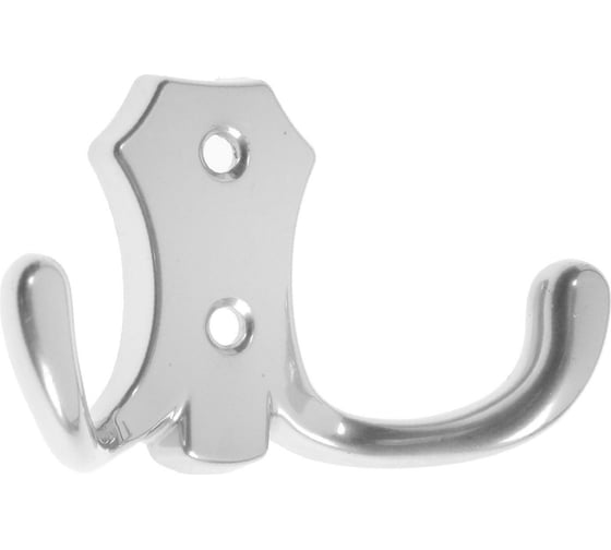 Крючок-вешалка TUNDRA №16, цвет хром, 1 шт. 5299372 1