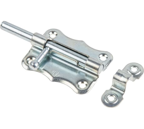 Шпингалет STARFIX 60 мм, фигурный, ЗТ2, белый цинк SMP-66362-1