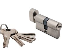 Ключевой цилиндр (личинка) MORELLI HS 60CK SN высокой секретности, с заверткой (60 мм), цвет - матовый никель 9015165