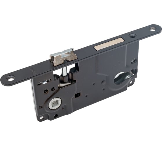 Замок с ригелем под ключевой цилиндр MORELLI L1885 BL, цвет - черный 9012833