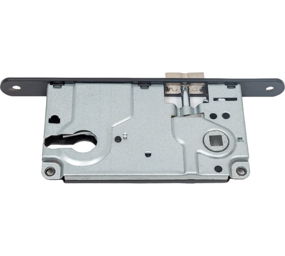 Замок с ригелем под ключевой цилиндр MORELLI L1885 BL, цвет - черный 9012833