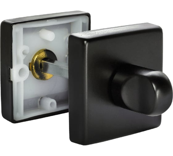 Дверная завертка MORELLI LUX-WC-SQ NERO, цвет - черный 9012329