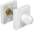 Сантехническая завертка MORELLI LUX-WC-SQ BIA, цвет - белый 9012328 1