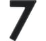 Цифра дверная 7 НОРА-М 75 мм, черный пластик, самоклеящаяся 20125 1