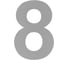 Цифра дверная НОРА-М Luxe 8 75 мм, нержавеющая сталь, самоклеящаяся 20162 1