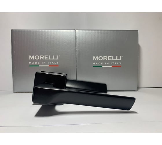 Дверная ручка MORELLI FIORD-SQ NERO цвет - черный 9012308