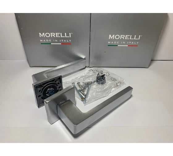 Дверная ручка MORELLI HORIZONT SQ CSA цвет - мат. хром 9012300