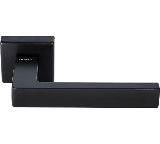 Дверная ручка MORELLI HORIZONT SQ NERO цвет - черный 9012304 1