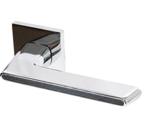 Ручка Doorlock DL Boho A51S Slim CP/Black полированный хром/черный, квадратная розетка, толщина двери 35-55 мм 73243