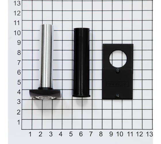 Глазок Doorlock DL VA16S/70-130mm/180 Black черный, квадратный 74219
