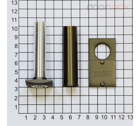 Глазок Doorlock DL VA16S/70-130mm/180 GR графит, квадратный 74220