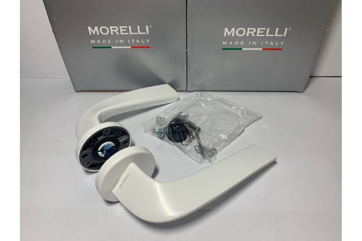 Дверная ручка MORELLI COMETA BIA цвет - белый 9012343 - выгодная цена ...
