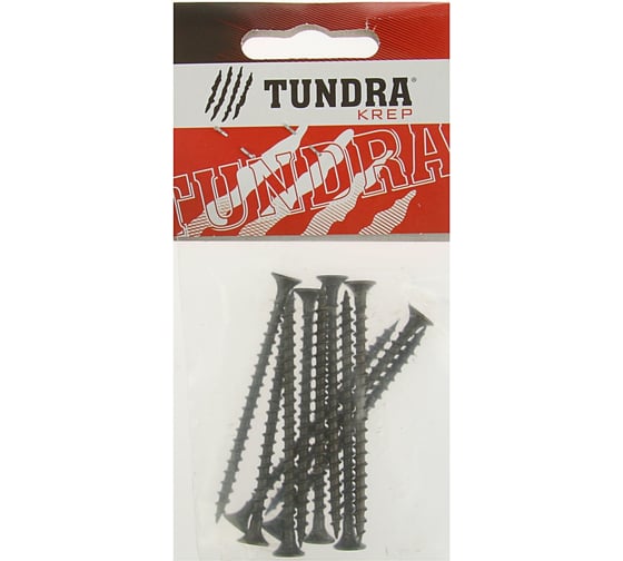 Саморез по металлу TUNDRA krep 4.2х65 мм, оксид, частая резьба, 11 шт. 1891557