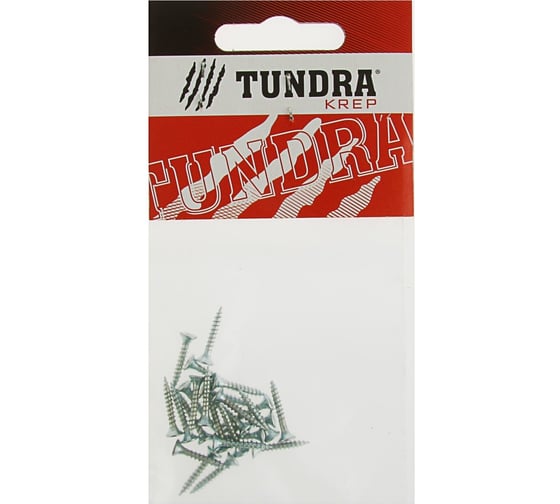 Универсальные саморезы TUNDRA krep 2.5х16 мм, цинк, потай, 25 шт. 1891629 1