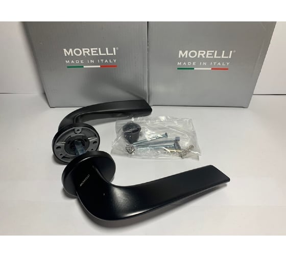 Дверная ручка MORELLI COMETA NERO цвет - черный 9012344