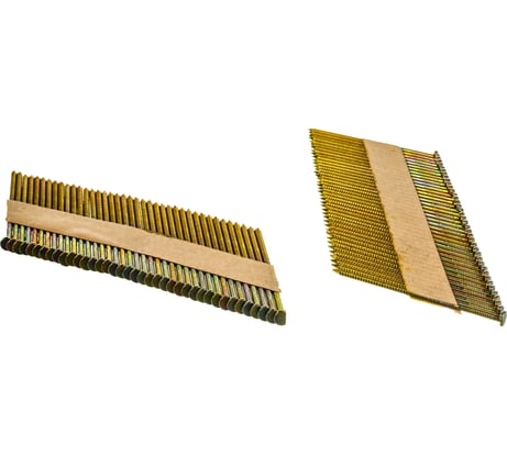 Реечный гвоздь MAINPACK 2,8/75 мм кольцевая накатка, на бумаге, оцинк. MP-650073