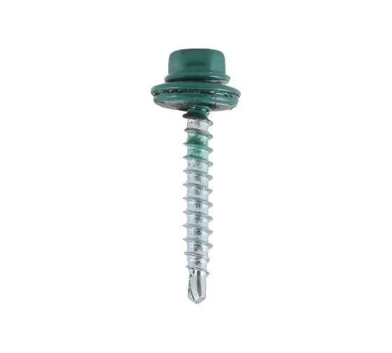 Кровельные саморезы MET4FIX 4,8x29 по дереву, цвет RAL 6026 (зелёный опал), 4500 шт. 8689000000009 46904062897941 1