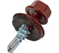 Кровельные саморезы MET4FIX 5,5x25 по металлу, цвет RAL 3009 (оксидно-красный), 250 шт. 4690406354751