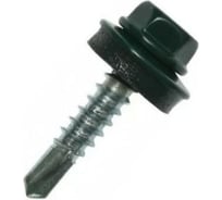 Кровельные саморезы MET4FIX 5,5x25 по металлу, цвет RAL 6020 (зелёный хром), 250 шт. 4690406354805