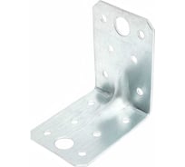 Крепежный уголок Gigant усиленный 60x45х1.8 мм цинк 123883
