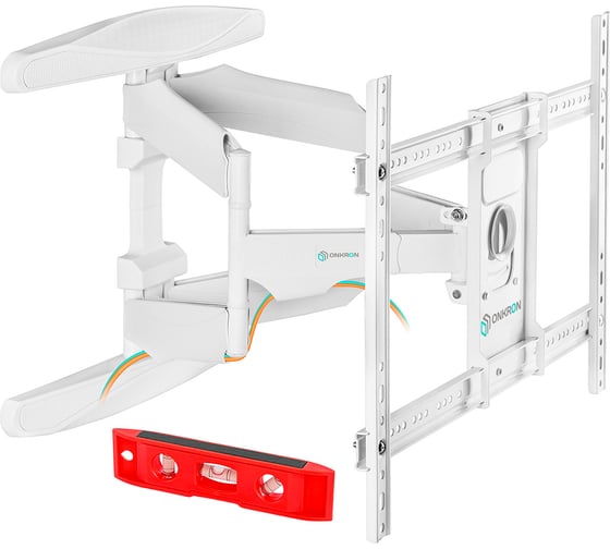 Наклонно-поворотный кронштейн для телевизора 40-75 ONKRON M6L White M6LW