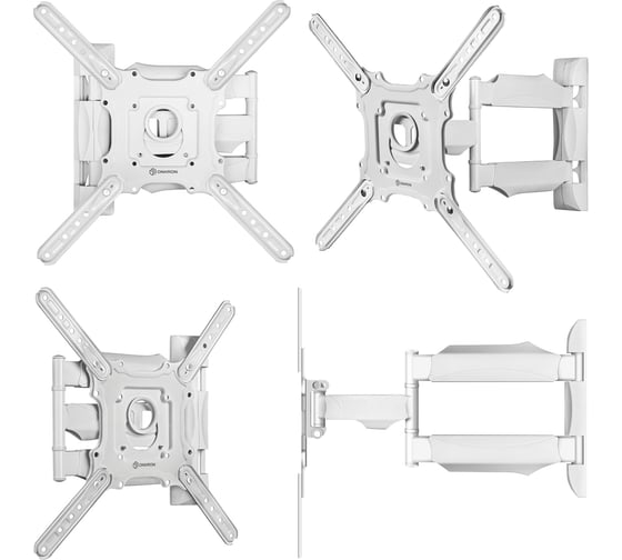 Наклонно-поворотный кронштейн для телевизора 32-65 ONKRON M4 White M4W