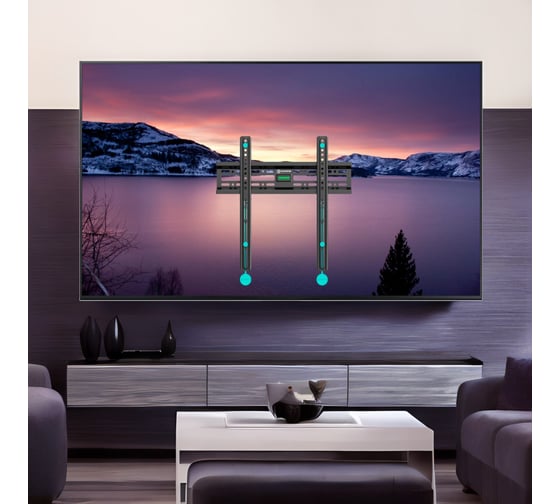 Фиксированный кронштейн для телевизора 32-65 ONKRON Black FM2