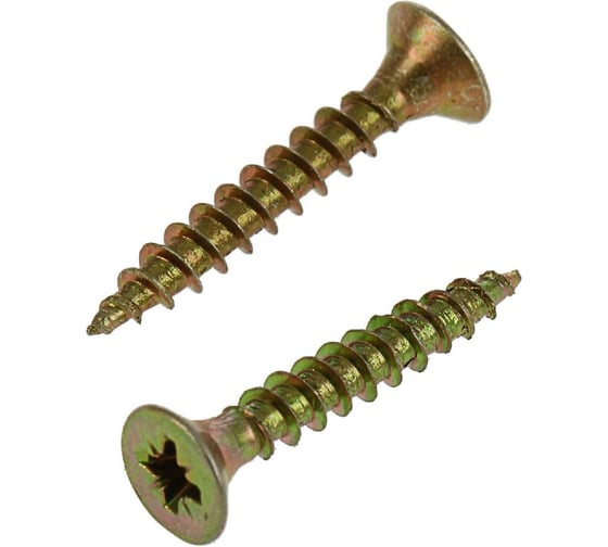 Универсальный шуруп КРЕПСТАНДАРТ желтопассивированный 3,5х45 700 шт конт. 1 л s1088 1