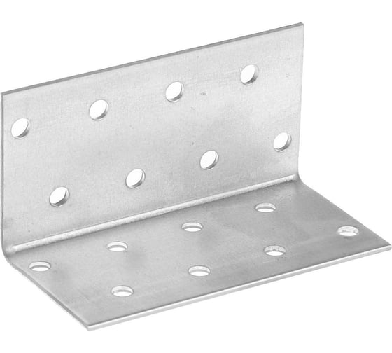 Крепёжный уголок TUNDRA krep равносторонний, 40х40х80х2 мм, в упаковке 50 шт. 2532047 1