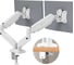 Настольный кронштейн для двух мониторов 13-32 дюймов ONKRON G160 White G160W 4