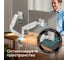 Настольный кронштейн для двух мониторов 13-32 дюймов ONKRON G160 White G160W 10