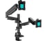 Настольный кронштейн для двух мониторов ONKRON Black G140 1