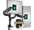 Настольный кронштейн для двух мониторов ONKRON Black G140 6