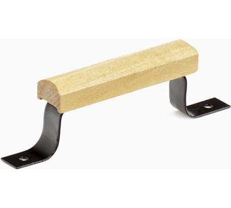 Ручка-скоба Дверной Страж РС-80 Пл с деревянными накладками ДС65459