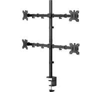 Настольный кронштейн для четырех мониторов 13-32 дюймов ONKRON Black D421E