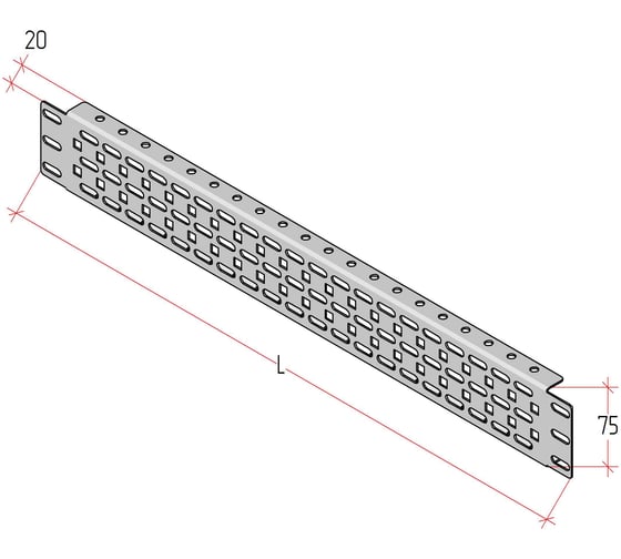 Швеллер MULTICOLOR ML75(600) (ШхВ) Sоц 1,5 мм MLT.UMK.SML.600.75