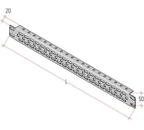 Швеллер MULTICOLOR ML (600) (ШхВ) Sоц 1,5 мм MLT.UMK.SML.600.50
