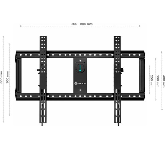 Фиксированный кронштейн для телевизора 65-100 ONKRON Black UT9