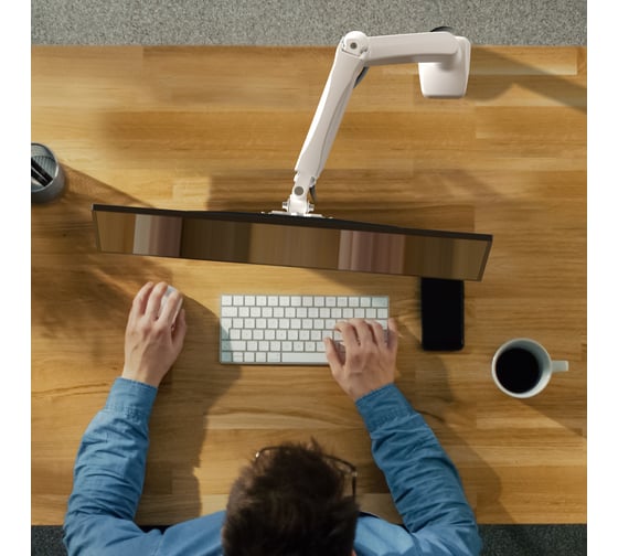 Настольный кронштейн для монитора 13-32 дюймов ONKRON G80 White G80W