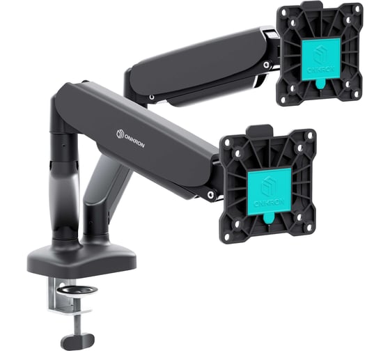 Настольный кронштейн для двух мониторов 13-32 дюймов ONKRON G160 Black G160B 1