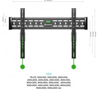 Vesa 200 x 100 мм кронштейн для крепления телевизора на стену