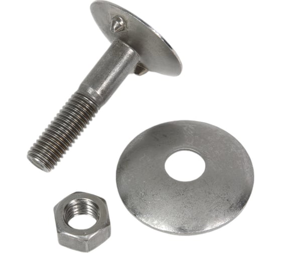 Болт ЦКИ DIN15237, М8x50, с гайкой и шайбой норийный, 3.6 Б/П, 2 шт 4780919 1