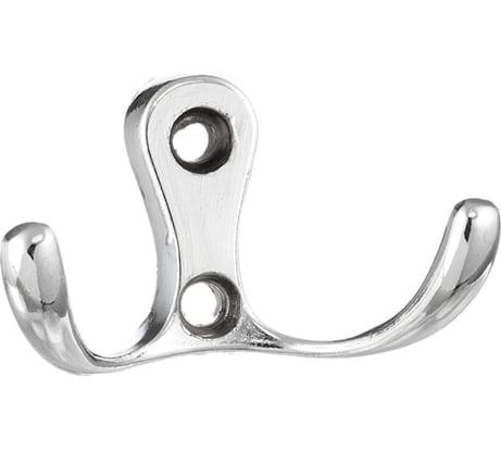 Мебельный крючок KERRON двухрожковый, хром LT-0010