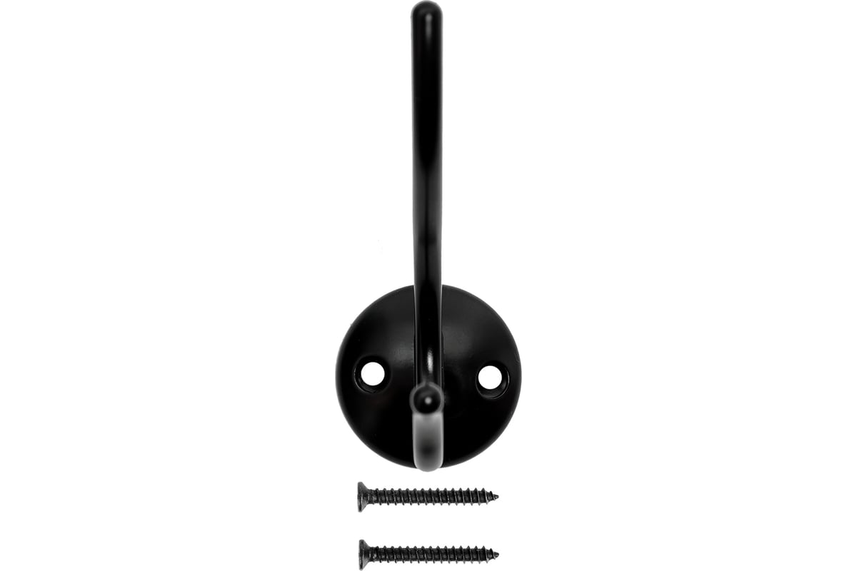 Крючок-вешалка Kerron kr0190, 90x70 мм, цвет чёрный