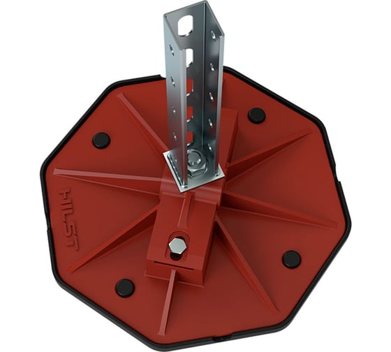 Кровельная опора HILST PLATFORM MV 345х345х55 мм с антивибрационным ковриком, 1 шт. HLRS
