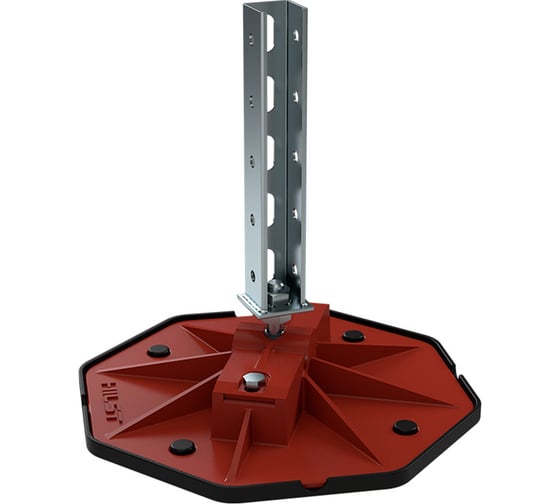 Кровельная опора HILST PLATFORM MV 345х345х55 мм с антивибрационным ковриком, 1 шт. HLRS