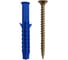 Шуруп саморез 23 БОЛТА 5х60 ЖЦ с дюбелем 6х60, 20 шт B04005006064G07/B23300606004000ф20 1