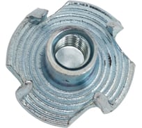 Гайка мебельная 23 Болта крыльчатая, врезная, М4x8, DIN1624, 10 шт. гкв4ф